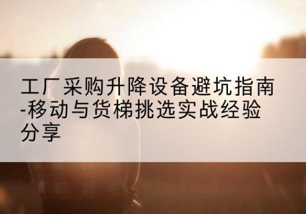 安国移动式升降机怎么选-工厂采购升降设备避坑指南-移动与货梯挑选实战经验分享